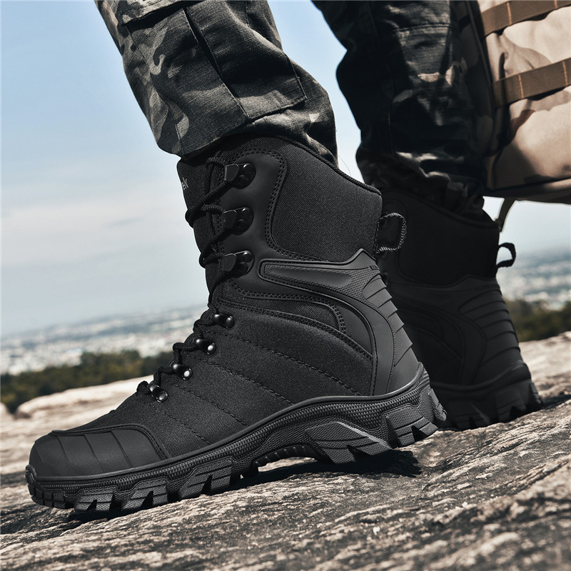 (✅ASTM-Certified & CE Certified) Military Grade Tactical Boots Work Boots Hunting Boots - Waterproof, Anti-Sprain, Anti-Puncture, Non-Slip, Toe Protection